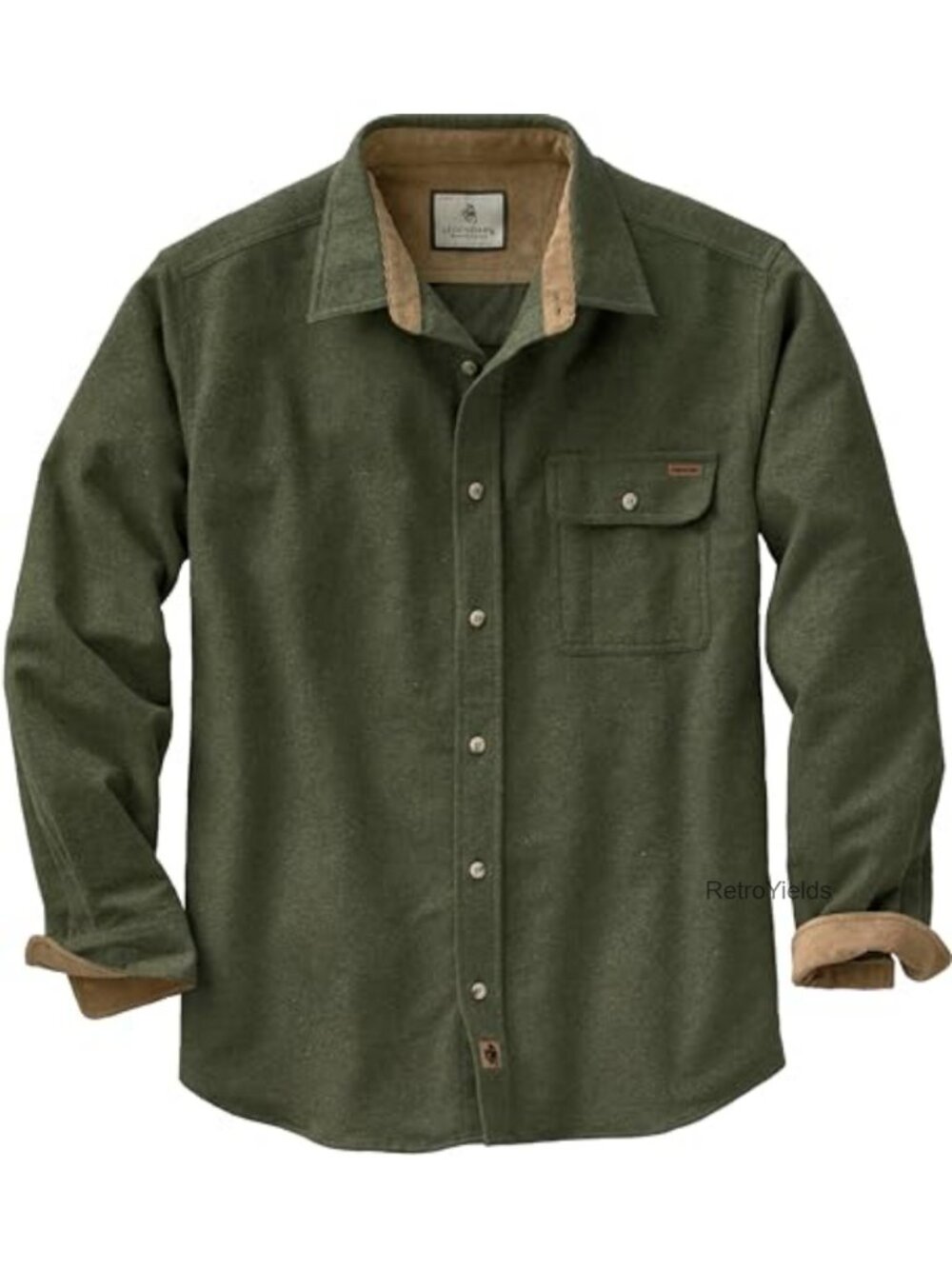 Men's Flannel Long Sleeve Button Down 100% Cotton Shirt Casual Plaid Camp Shirt